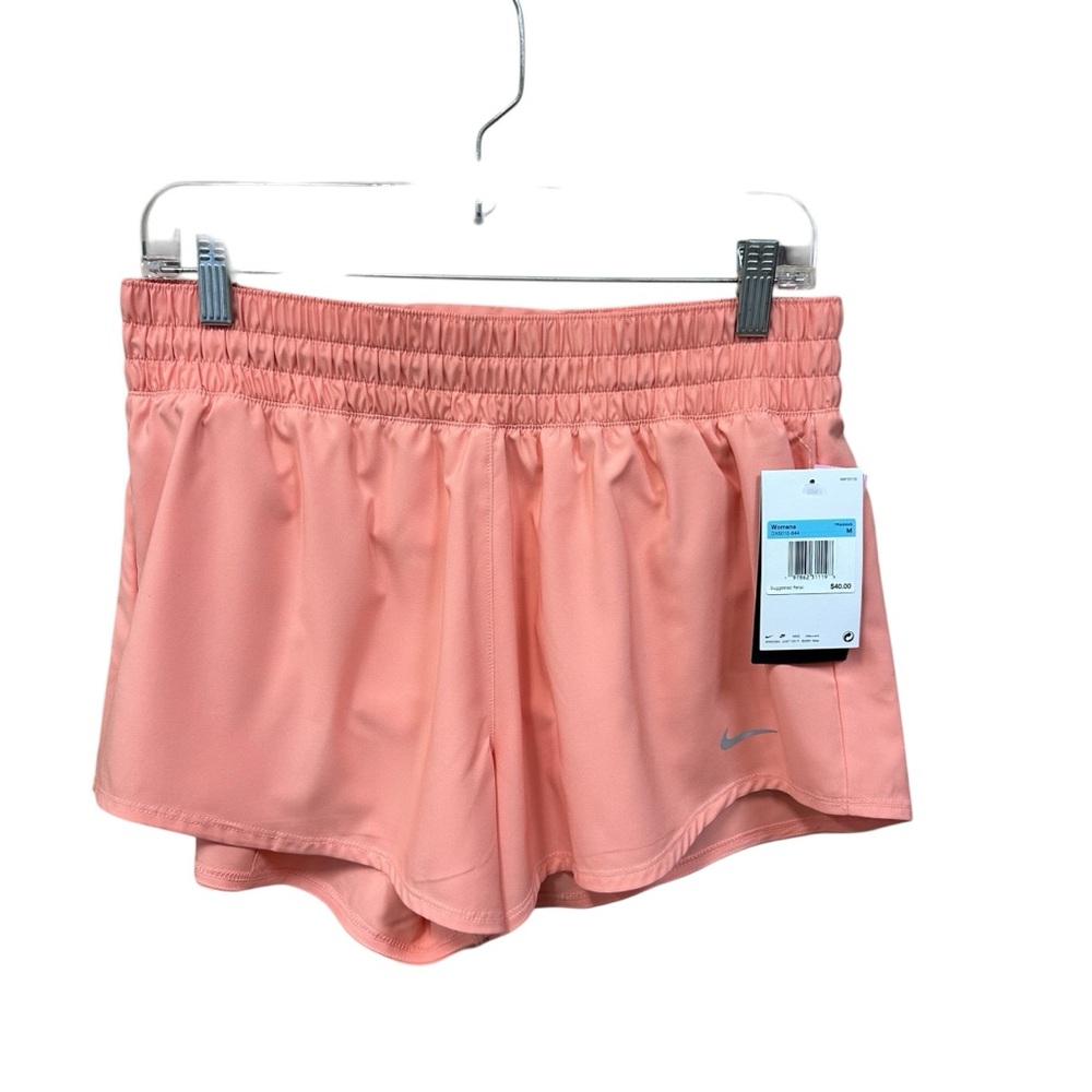 Nike Women's Coral Pink Athletic Running Shorts